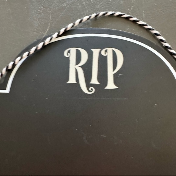 RIP Tombstone Challboard Target Dollar Spot Halloween Decoration Funny Sign - Picture 8 of 8